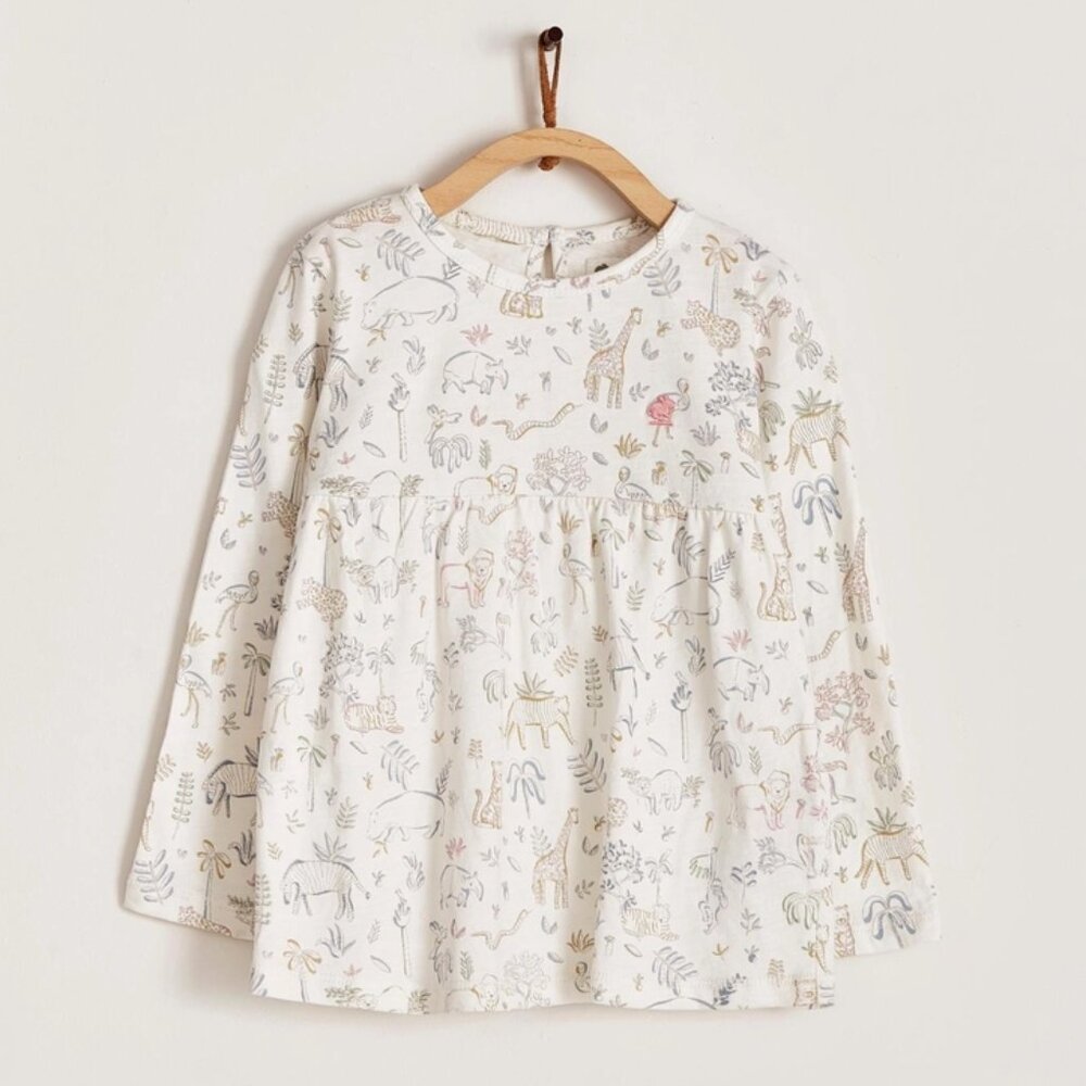Babycottons Girls Jenny Flame Safari Shirt